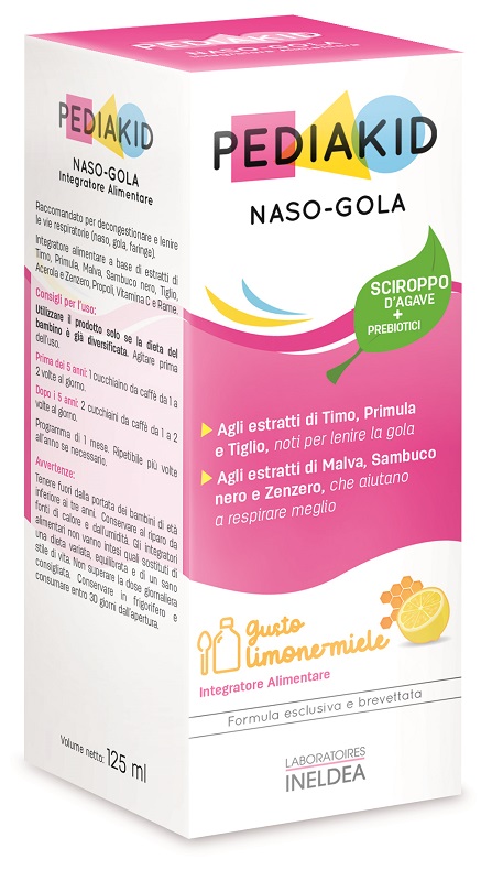PEDIAKID NASO GOLA SCIROPPO 125 ML - Farmafamily.it