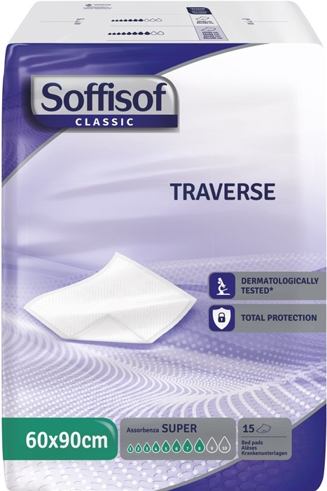 TRAVERSA PER INCONTINENZA SOFFISOF CLASSIC 8 GOCCE 60 X 90 15 PEZZI - Farmafamily.it