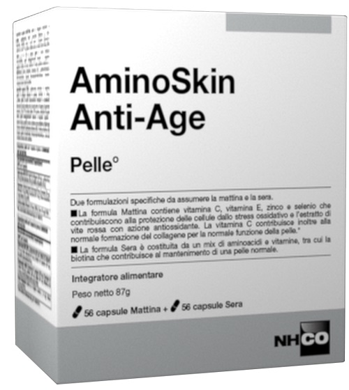 NHCO AMINOSKIN ANTI-AGE FLACONE 56 CAPSULE + 56 CAPSULE - Farmafamily.it