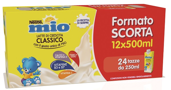 MIO LATTE CRESCITA CLASSICO 12 PEZZI DA 500 ML - Farmafamily.it