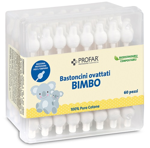 PROFAR BASTONCINI OVATTATI BIMBO 60 PEZZI - Farmafamily.it