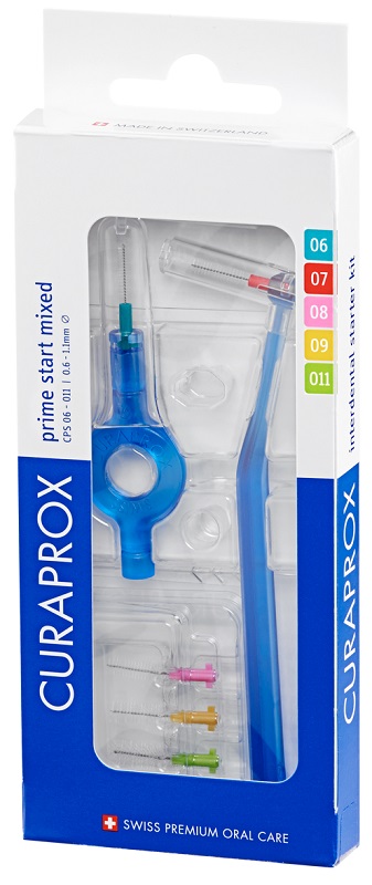 CURAPROX CPS PRIME START MIXED PACK WITH CPS 06 -011 +UHS 409 + UHS 470 BLUE HOLDERS + CAPS - Farmafamily.it