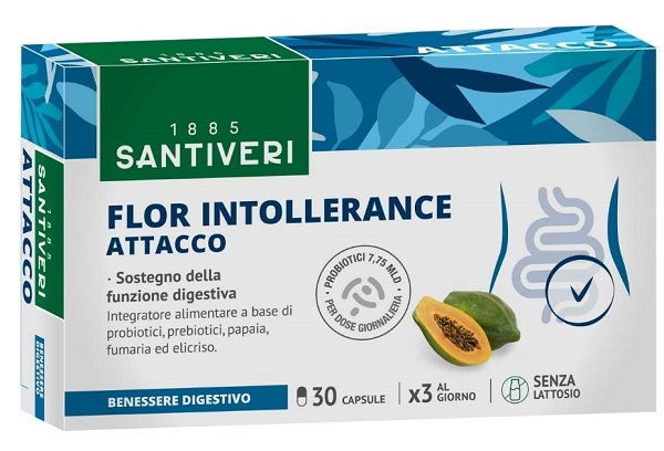 FLOR INTOLLERANCE ATTACCO 30 CAPSULE - Farmafamily.it