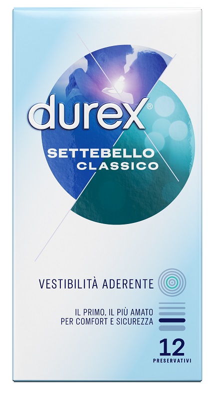 PROFILATTICO DUREX SETTEBELLO CLASSICO 12 PEZZI - Farmafamily.it