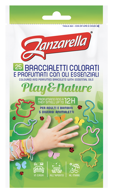 ZANZARELLA BRACCIALETTI PALY&NATURE 25 PEZZI - Farmafamily.it