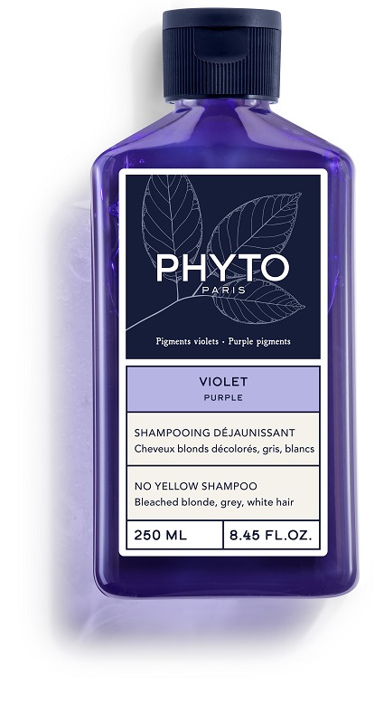 PHYTO PARIS VIOLET SHAMPOO ANTI GIALLO PER CAPELLI BIONDI DECOLORATI GRIGI BIANCHI 250 ML - Farmafamily.it