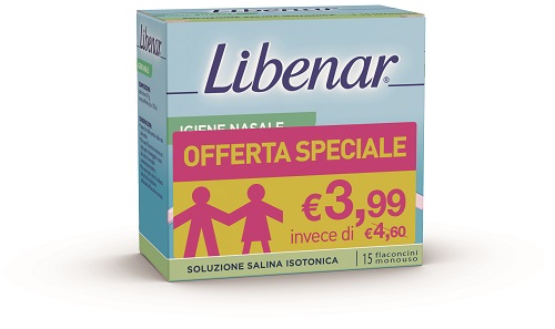 SOLUZIONE ISOTONICA LIBENAR 15 FLACONCINI DA 5 ML TAGLIO PREZZO - Farmafamily.it