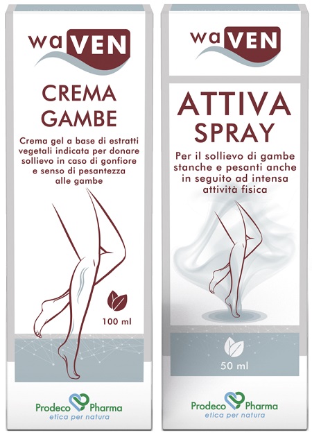 WAVEN CREMA GAMBE 100 ML + ATTIVA SPRAY 50 ML - Farmafamily.it
