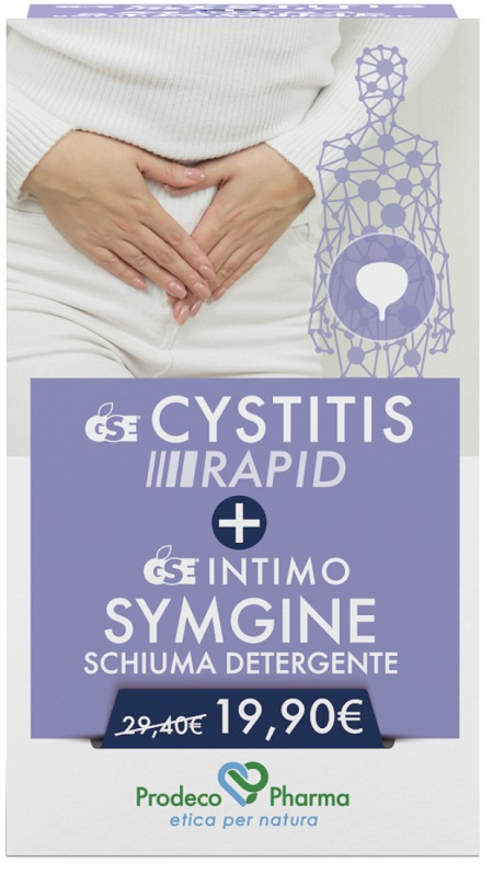 GSE CYSTITIS RAPID 30 COMPRESSE + SYMGINE SCHIUMA 100 ML - Farmafamily.it