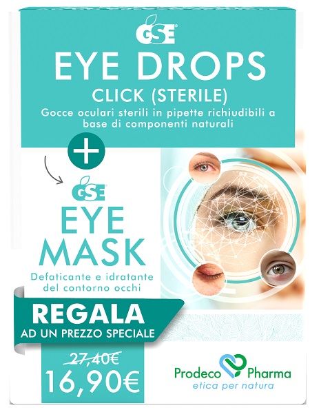 GSE EYE DROPS CLICK 5 ML + GSE EYE MASK 30 ML - Farmafamily.it