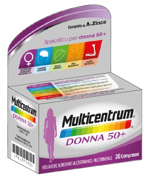 MULTICENTRUM DONNA 50+ 30 COMPRESSE - Farmafamily.it