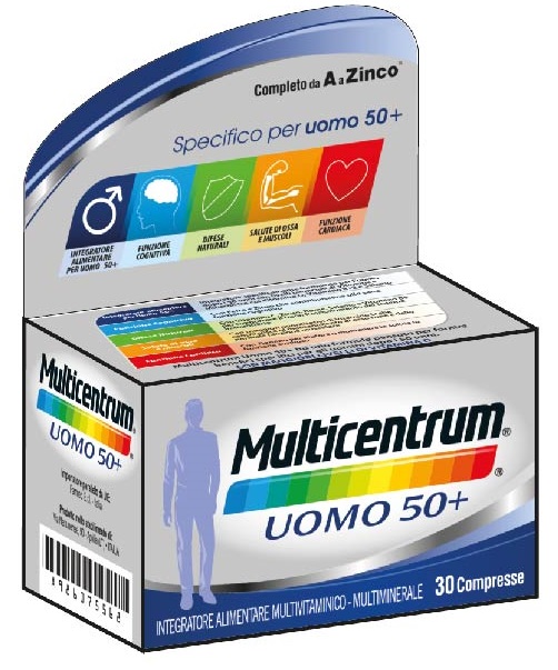 MULTICENTRUM UOMO 50+ 30 COMPRESSE - Farmafamily.it