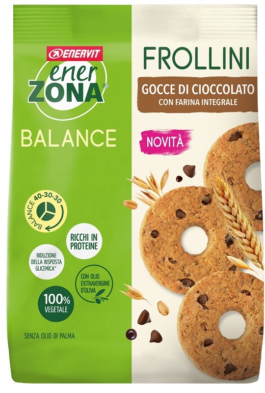 ENERZONA FROLLINI INTEGRALE GOCCE CIOCCOLATO 250 G - Farmafamily.it
