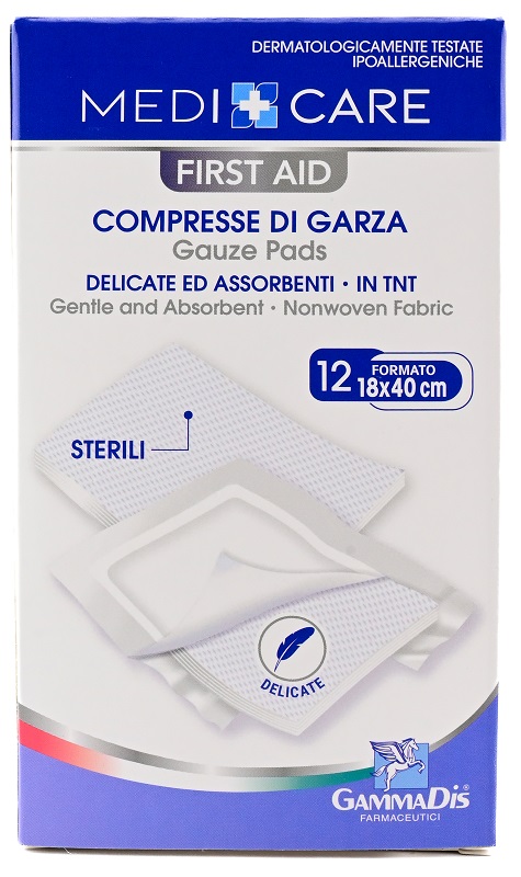 GARZA MEDICARE TNT 18X40 CM 12 PEZZI - Farmafamily.it