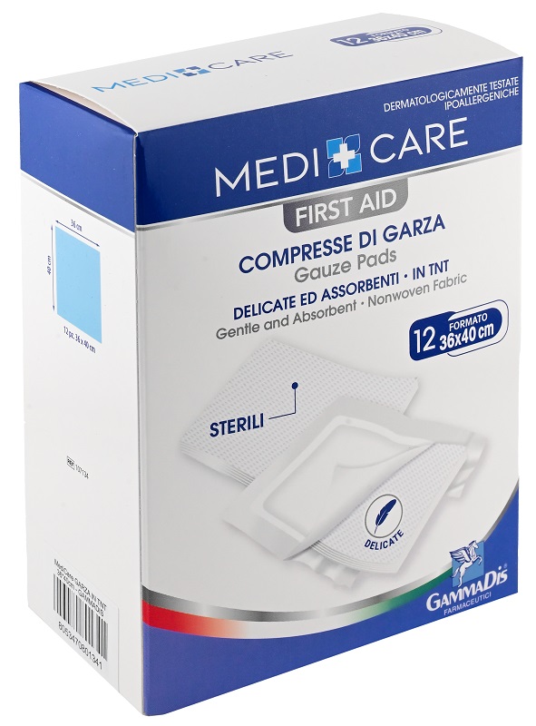GARZA MEDICARE TNT 36X40 CM 12 PEZZI - Farmafamily.it