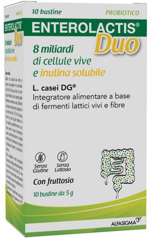 ENTEROLACTIS DUO INULINA 10 BUSTINE 5 G - Farmafamily.it