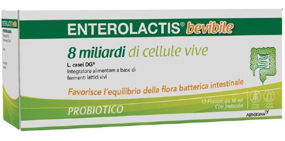 ENTEROLACTIS BEVIBILE 12 FLACONCINI X 10 ML - Farmafamily.it