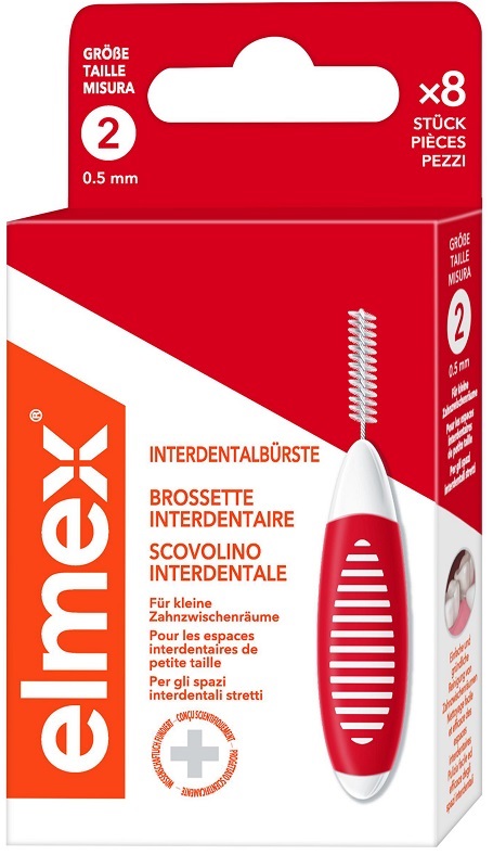 ELMEX INTERDENTAL BRUSH RED 0,5MM 8 PEZZI - Farmafamily.it