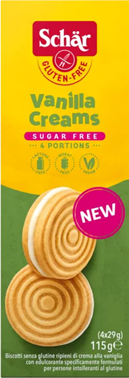 SCHAR SUGAR FREE VANILLA CREAMS 115 G - Farmafamily.it