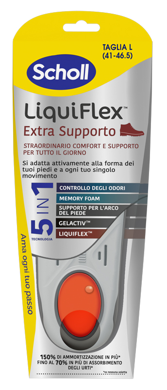 SCHOLL LIQUIFLEX EXTRA SUPPORT TAGLIA LARGE - Farmafamily.it