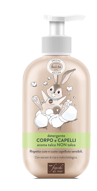 FIOCCHI DI RISO DETERGENTE CORPO CAPELLI TALCO SPECIAL 400 ML - Farmafamily.it
