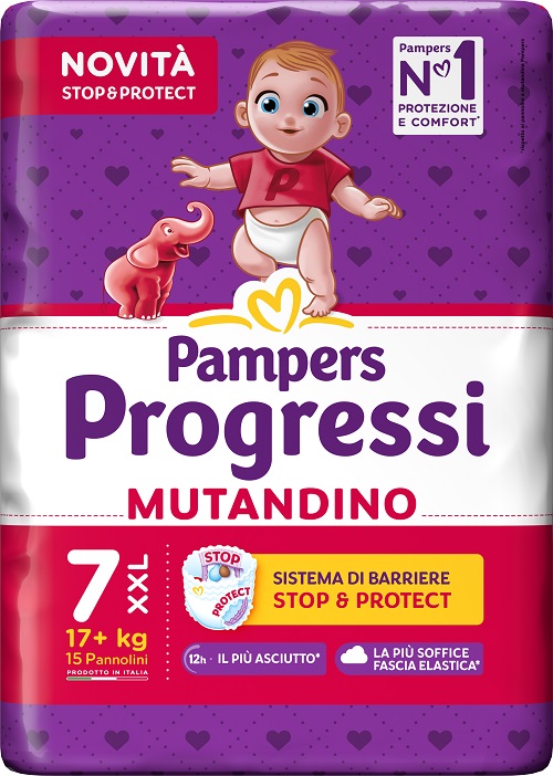 PAMPERS PROGRESSI MUTANDINO XXL 15 PEZZI - Farmafamily.it