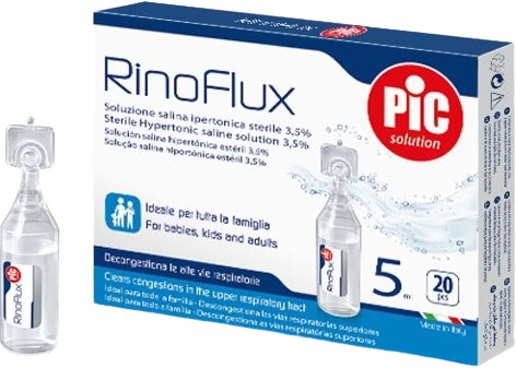 RINOFLUX SOLUZIONE IPERTONICA NASALE PIC 20 FIALE 5 ML - Farmafamily.it