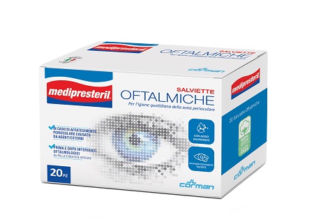 MEDIPRESTERIL SALVIETTE OFTALMICHE 20 PEZZI PROMO - Farmafamily.it