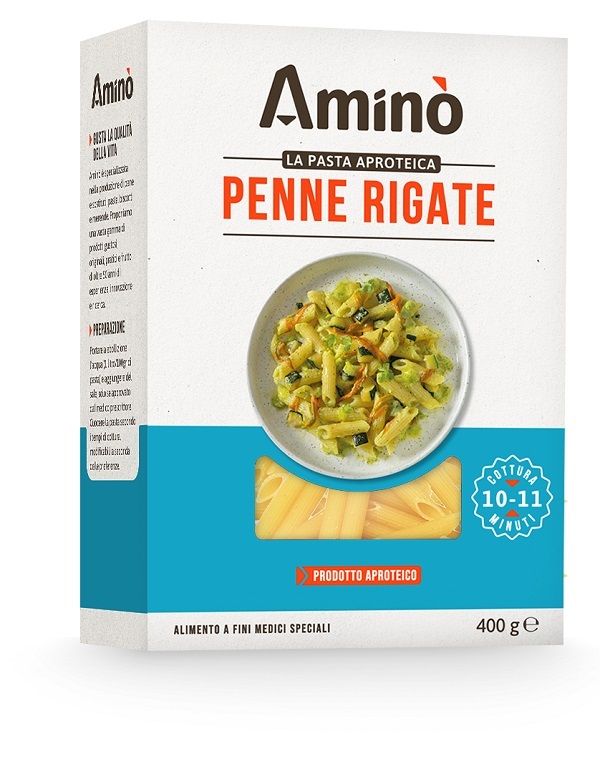 AMINO LA PASTA APROTEICA PENNE RIGATE 400 G - Farmafamily.it