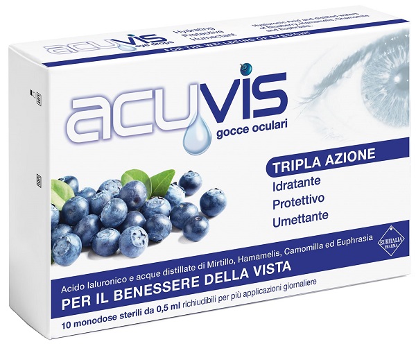 GOCCE OCULARI ACUVIS 10 FLACONCINI 0,5 ML - Farmafamily.it