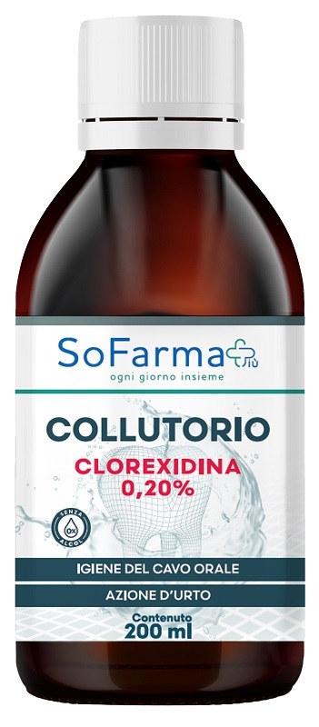 COLLUTORIO CLOREXIDINA 0,20% 200 ML SOFARMAPIU' - Farmafamily.it