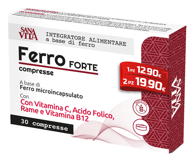 SANAVITA FERRO FORTE 30 COMPRESSE - Farmafamily.it
