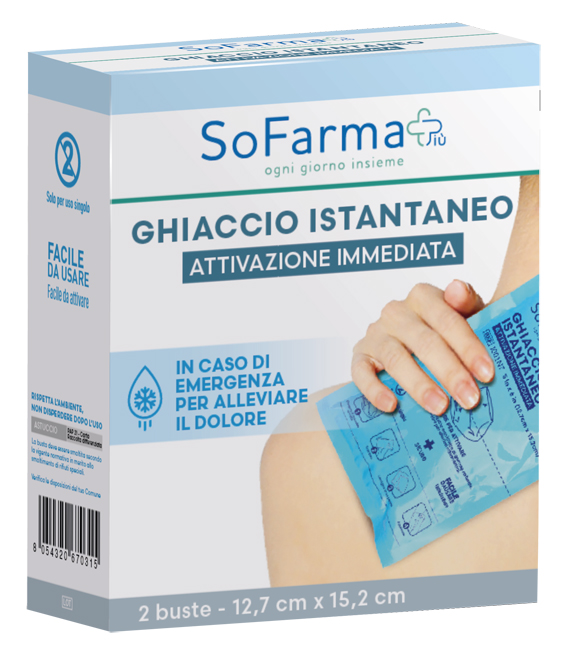 GHIACCIO ISTANTANEO 2 PEZZI SOFARMAPIU' - Farmafamily.it