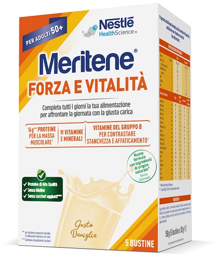 MERITENE FORZA E VITALITA' VANIGLIA 5 BUSTINE DA 30 G - Farmafamily.it