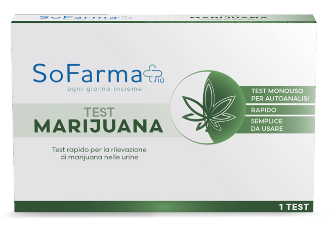 TEST AUTODIAGNOSTICO RAPIDO MARIJUANA SOFARMAPIU' - Farmafamily.it