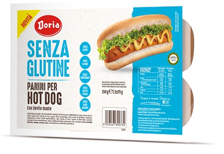 DORIA PANINI PER HOT DOG HB 2 PEZZI DA 75 G - Farmafamily.it