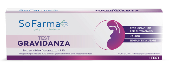 TEST AUTODIAGNOSTICO GRAVIDANZA SOFARMAPIU' - Farmafamily.it