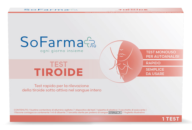 TEST AUTODIAGNOSTICO TIROIDE SOFARMAPIU' - Farmafamily.it