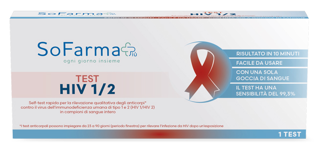 TEST AUTODIAGNOSTICO HIV 1/2 SOFARMAPIU' - Farmafamily.it