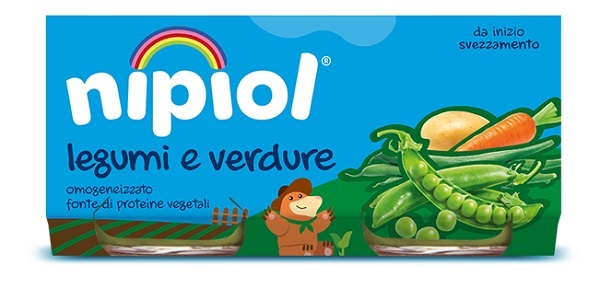 NIPIOL OMOGENEIZZATO LEGUMI E VERDURE 2 PEZZI DA 80 G - Farmafamily.it