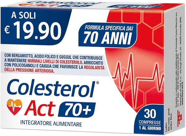 COLESTEROL ACT 70+ 30 COMPRESSE - Farmafamily.it
