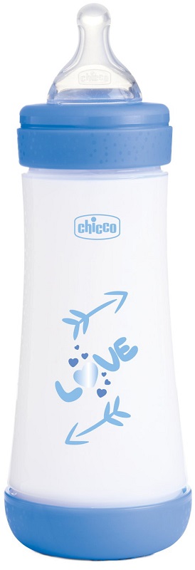 CHICCO BIBERON P5 300ML FAST SILICONE BOY - Farmafamily.it