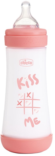 CHICCO BIBERON P5 300ML FAST SILICONE GIRL - Farmafamily.it