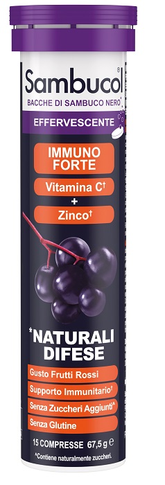 SAMBUCOL EFFERVESCENTE 15 COMPRESSE - Farmafamily.it