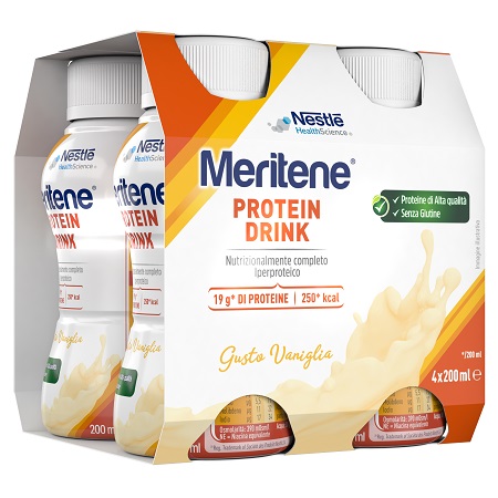 MERITENE DRINK VANIGLIA 4 PEZZI DA 200 ML - Farmafamily.it