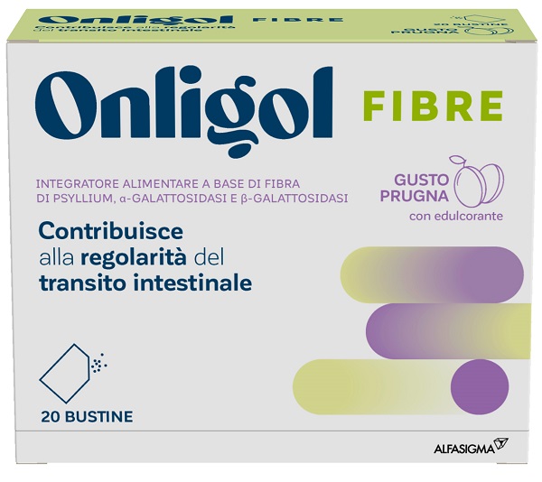 ONLIGOL FIBRE PRUGNA 20 BUSTINE - Farmafamily.it