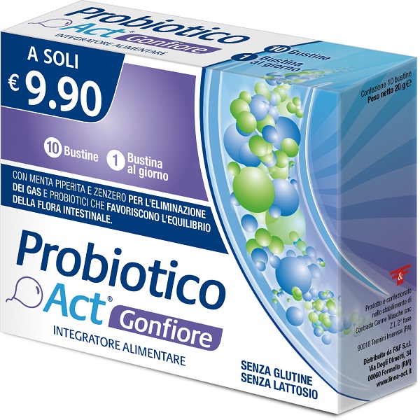 PROBIOTICO ACT GONFIORE 10 BUSTINE - Farmafamily.it