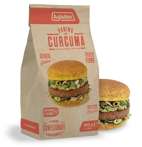 AGLUTEN PANINO CURCUMA 160 G - Farmafamily.it