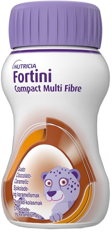 FORTINI COMPACT MULTI FIBRE CIOCCOLATO CARAMELLO 4 BOTTIGLIE DA 125 ML - Farmafamily.it
