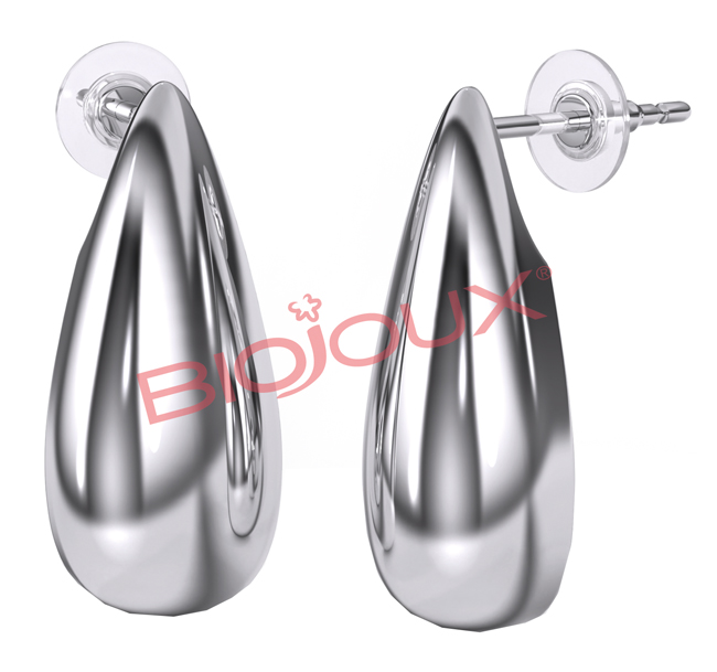 BJT324 ORECCHINO BELEN 20MM STEEL SILK - Farmafamily.it
